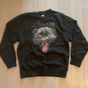 Stussy Black Panther Sweater In Black